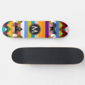 Trendy Chevron Stripes Pattern #3 Persoonlijk Skateboard (Horizontaal)