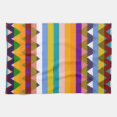 Trendy Chevron Stripes Pattern# 3 Theedoek (Horizontaal)