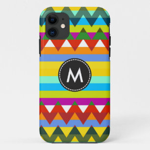 Trendy Chevron Stripes Pattern #5 iPhone 11 Hoesje
