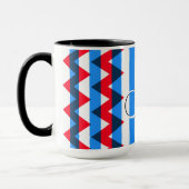Trendy Chevron Stripes Pattern #5 Mok (Links)