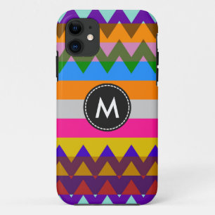Trendy Chevron Stripes Pattern #7 iPhone 11 Hoesje