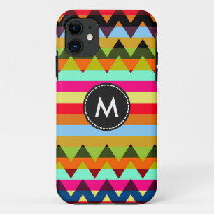 Trendy Chevron Stripes Pattern #8 iPhone 11 Hoesje