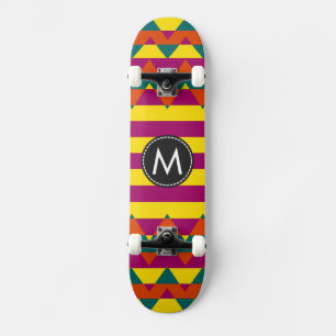 Trendy Chevron Stripes Pattern Persoonlijk Skateboard