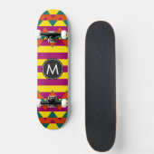 Trendy Chevron Stripes Pattern Persoonlijk Skateboard (Voorkant)