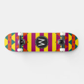 Trendy Chevron Stripes Pattern Persoonlijk Skateboard (Horizontaal)