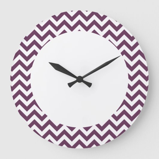 Trendy Chevron Wall Clock Grote Klok (Voorkant)