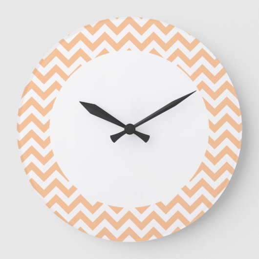 Trendy Chevron Wall Clock Grote Klok (Voorkant)