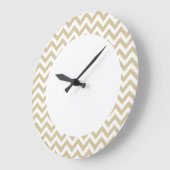 Trendy Chevron Wall Clock Grote Klok (Hoek)