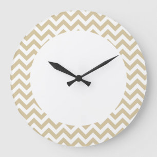 Trendy Chevron Wall Clock Grote Klok