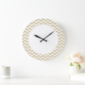 Trendy Chevron Wall Clock Grote Klok (Huis)