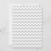 Trendy Chevron Wedding Shower Kaart (Achterkant)