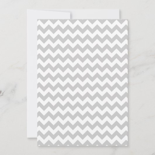 Trendy Chevron Wedding Shower Kaart (Achterkant)