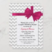Trendy Chevron Wedding Shower Kaart (Voorkant / Achterkant)