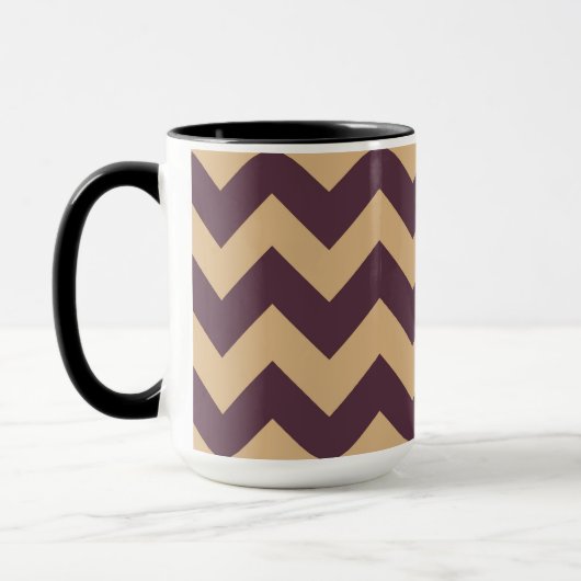Trendy Chevron Zigzag Pattern 2 Mok (Links)