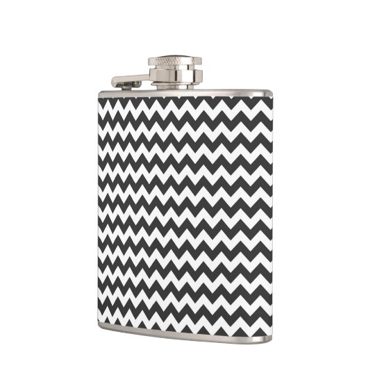 Trendy Chevron Zigzag Pattern 6 Heupfles (Links)