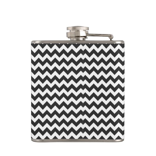 Trendy Chevron Zigzag Pattern 6 Heupfles (Achterkant)