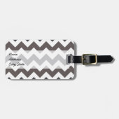 Trendy Chevron Zigzag Pattern 7 Bagagelabel (Voorkant horizontaal)