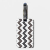 Trendy Chevron Zigzag Pattern 7 Bagagelabel (Achterkant verticaal)