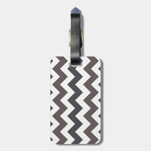 Trendy Chevron Zigzag Pattern 7 Bagagelabel (Achterkant verticaal)