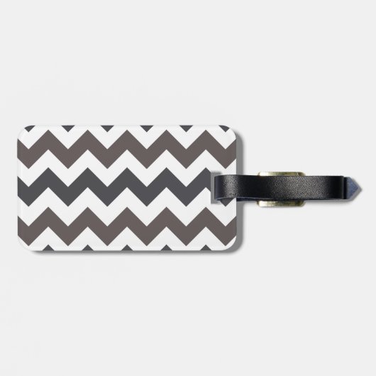 Trendy Chevron Zigzag Pattern 7 Bagagelabel (Achterkant horizontaal)
