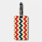 Trendy Chevron Zigzag Pattern Bagagelabel (Achterkant verticaal)