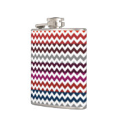 Trendy Chevron Zigzag Pattern Heupfles (Links)