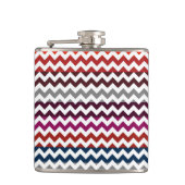 Trendy Chevron Zigzag Pattern Heupfles (Voorkant)