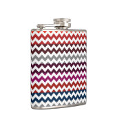 Trendy Chevron Zigzag Pattern Heupfles (Rechts)