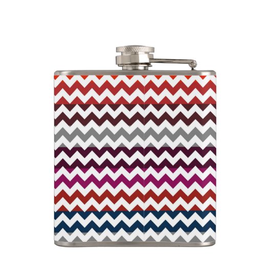 Trendy Chevron Zigzag Pattern Heupfles (Achterkant)