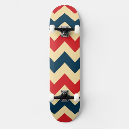 Trendy Chevron Zigzag Pattern Persoonlijk Skateboard (Voorkant)