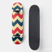 Trendy Chevron Zigzag Pattern Persoonlijk Skateboard (Voorkant)