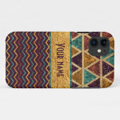 Trendy Chevrons Driehoeken Nep Goud Folie Glitters Case-Mate iPhone Case (Achterkant (horizontaal))