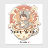 Trendy Chibi Koala Anime Tech Sticker (Vel)