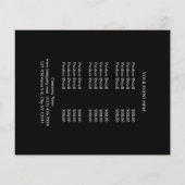 trendy chic animal patroon brown leopard print flyer (Achterkant)