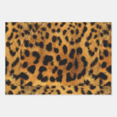 trendy chic animal patroon brown leopard print inpakpapier vel (Voorkant 3)