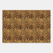 trendy chic animal patroon brown leopard print inpakpapier vel (Voorkant 2)