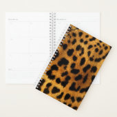 trendy chic animal patroon brown leopard print planner (Display)