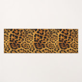 trendy chic animal patroon brown leopard print yogamat (Voorkant (horizontaal))