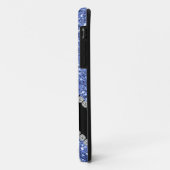 TRENDY CHIC BLUE CRYSTAL BLOK I phone 5 HOESJE (Achterkant/links)