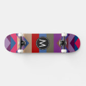 Trendy Chic Chevron Strepen Patroon #5 Skateboard (Horizontaal)