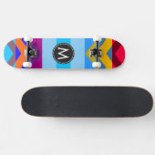 Trendy Chic Chevron Strepen Patroon #6 Skateboard (Horizontaal)