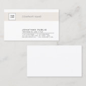 Trendy Chic Clean Design Company, gewoon met Logo Visitekaartje (Voorkant / Achterkant)