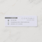 Trendy Chic Contemmodern Spruce Mini Visitekaartje (Achterkant)