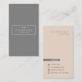 Trendy Chic Contemmodern - verticaal Visitekaartje (Voorkant / Achterkant)