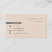 Trendy Chic Contemmodern Visitekaartje (Achterkant)