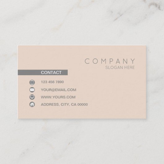 Trendy Chic Contemmodern Visitekaartje (Achterkant)
