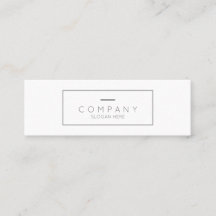 Trendy Chic Contemmodern White Mini Visitekaartje