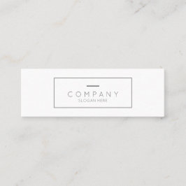 Trendy Chic Contemmodern White Mini Visitekaartje