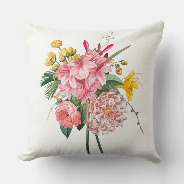 trendy chic elegant Floral Sierkussen (Voorkant)