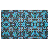 Trendy Chic Geometric Black en Turquoise Pattern Stof (Fat Quarter)